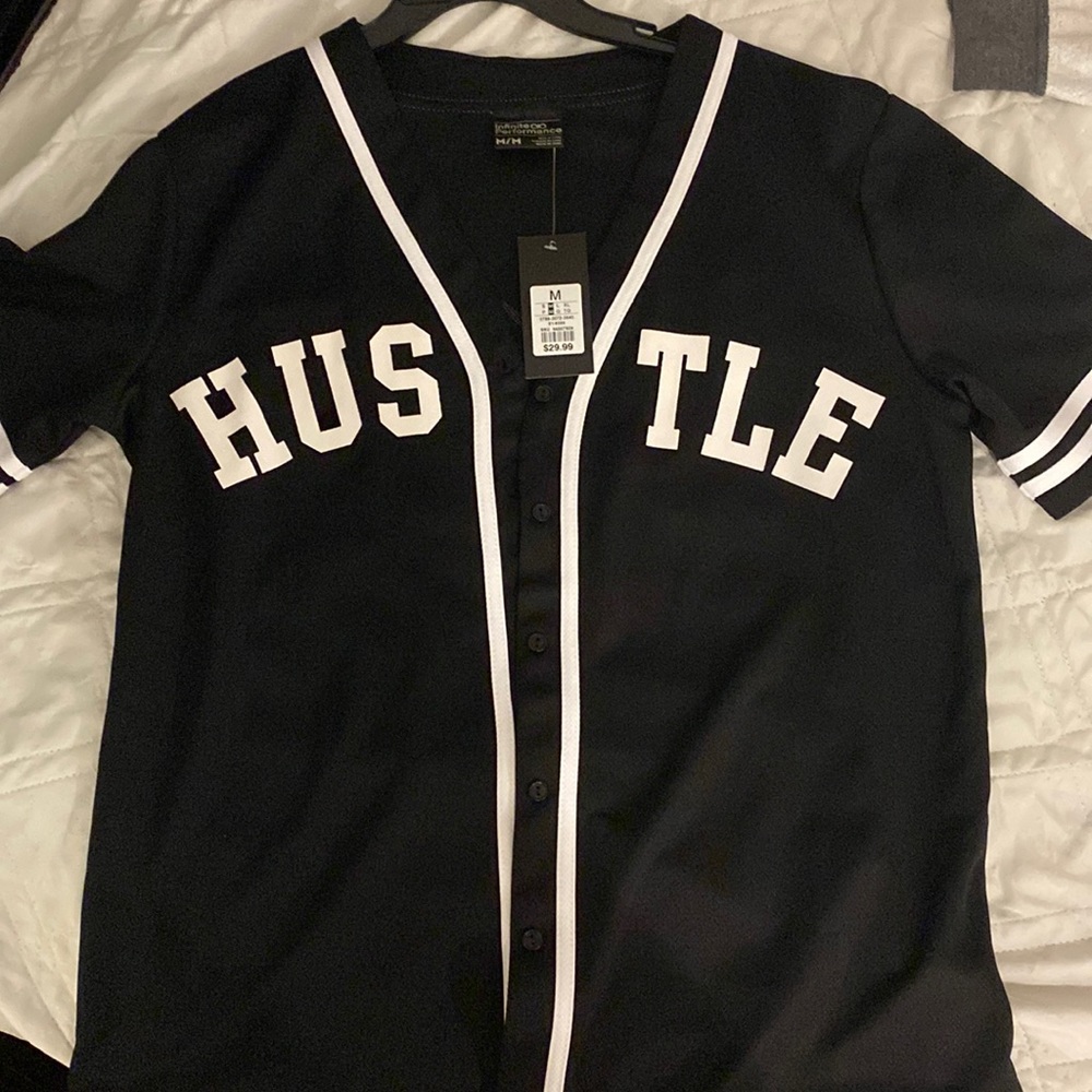 Hustle Black and White Jersey